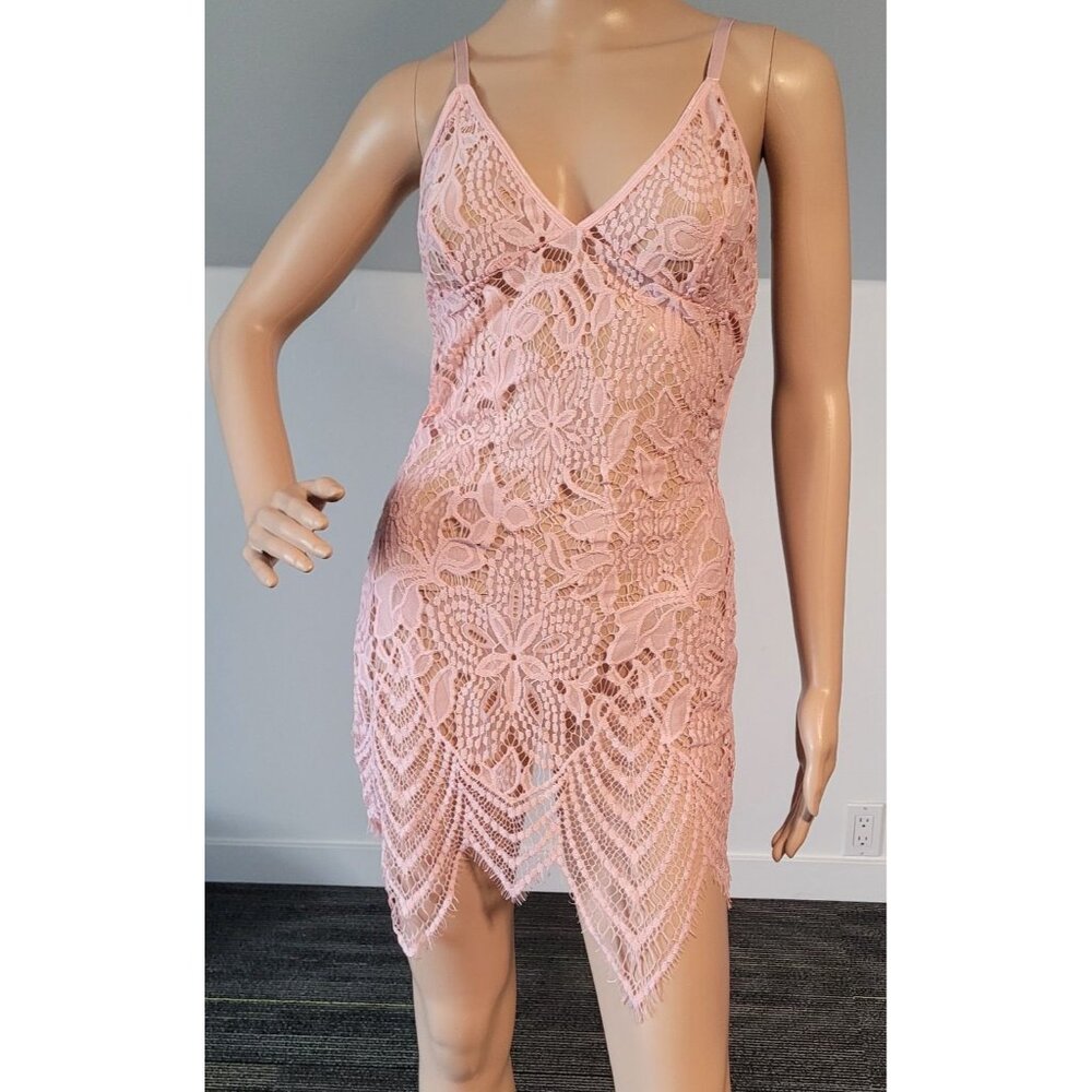 Sexy-Pink-Women-Party-Dress-Babydoll-Teddy-G-String-Clubwear Medium ELE-115948